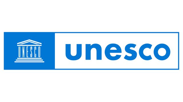 Blue and white UNESCO logo
